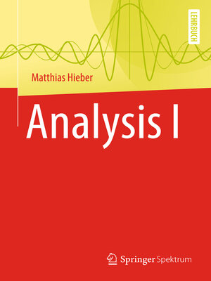 cover image of Analysis I